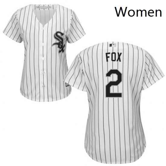 Womens Majestic Chicago White Sox 2 Nellie Fox Authentic White Home Cool Base MLB Jersey